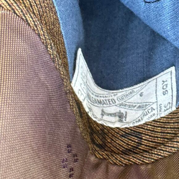 1960s Yellow Wool Sport Coat 38R Union ACWA Vintage Jacket The Hub USA 2 Button - Picture 7 of 10